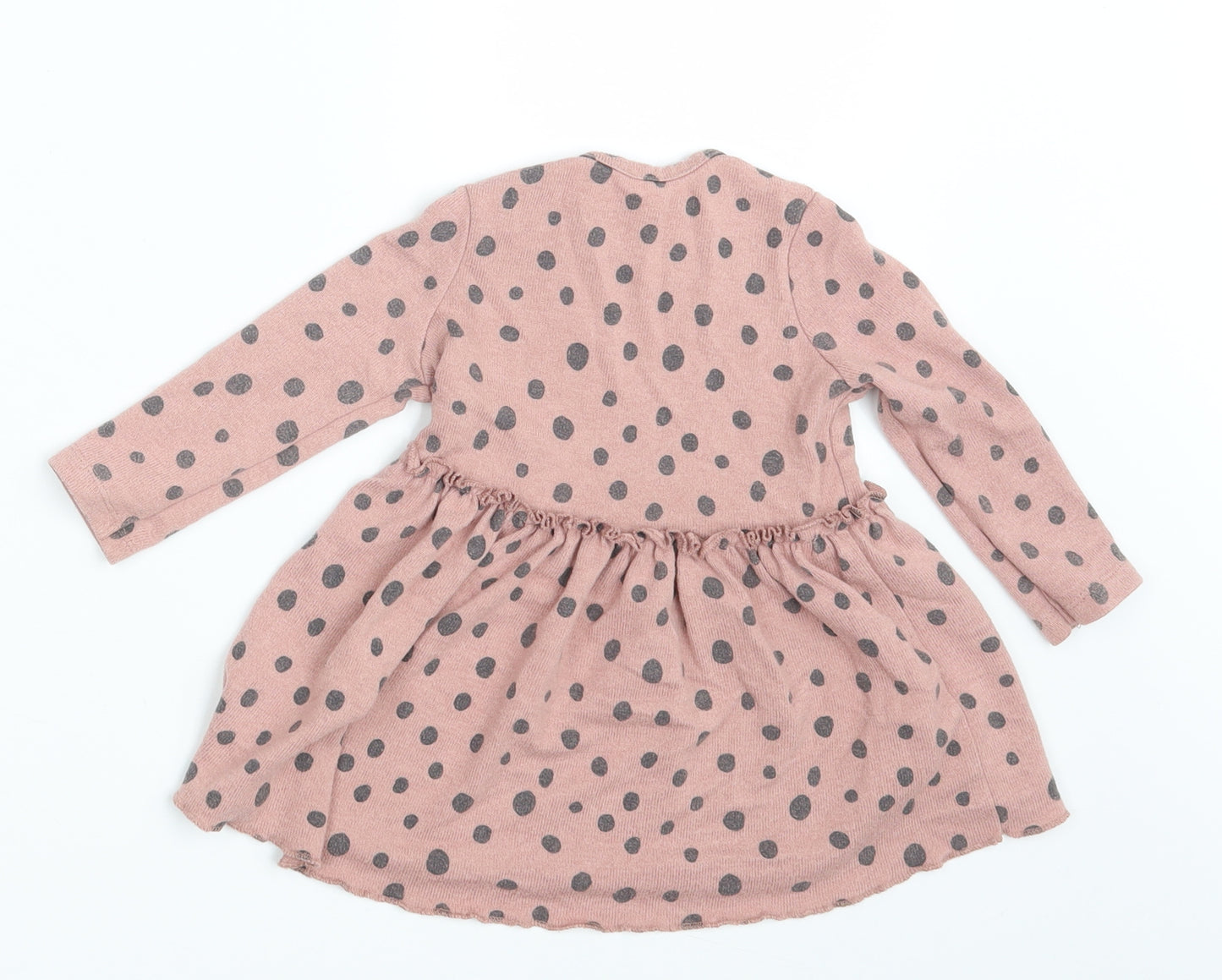 George Girls Pink Polka Dot  A-Line  Size 9-12 Months