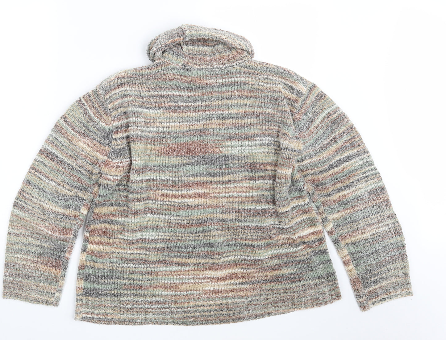 PARA Womens Multicoloured  Knit Pullover Jumper Size L