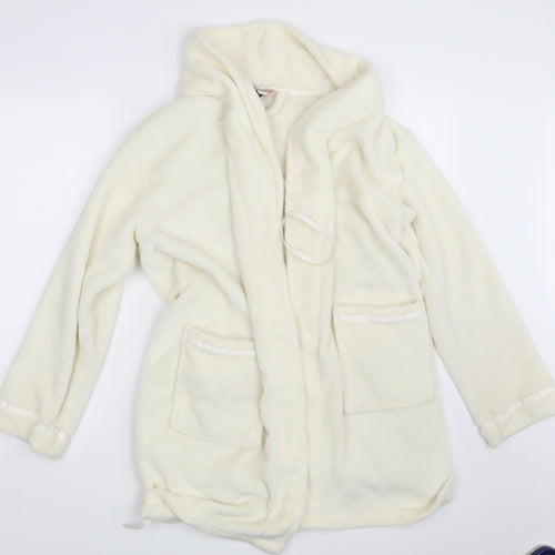 Dorothy Perkins Womens Ivory Solid  Top Robe Size S
