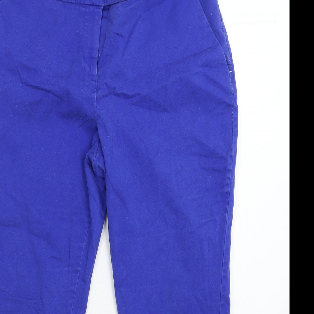 Dorothy Perkins Womens Blue   Cropped Trousers Size 14 L23 in