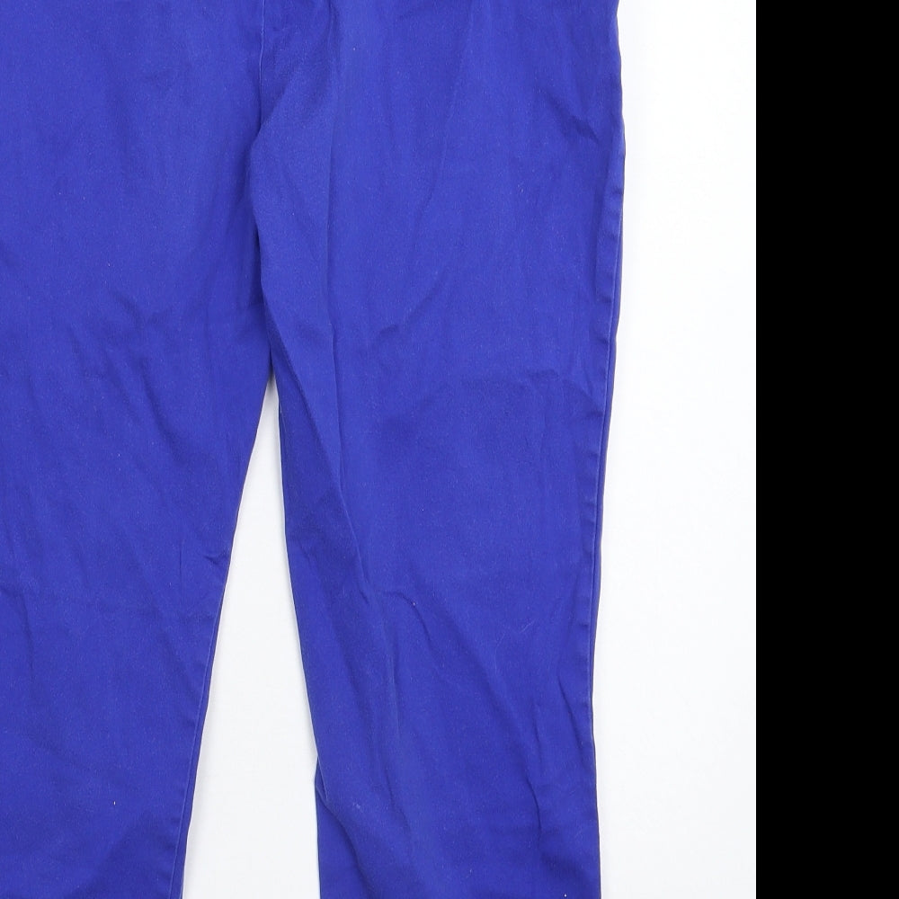 Dorothy Perkins Womens Blue   Cropped Trousers Size 14 L23 in