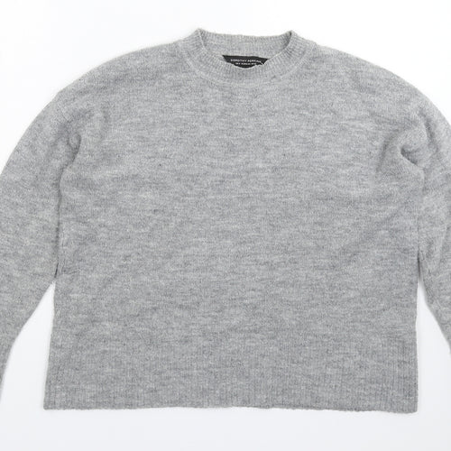 Dorothy Perkins Womens Grey  Knit Pullover Jumper Size 12