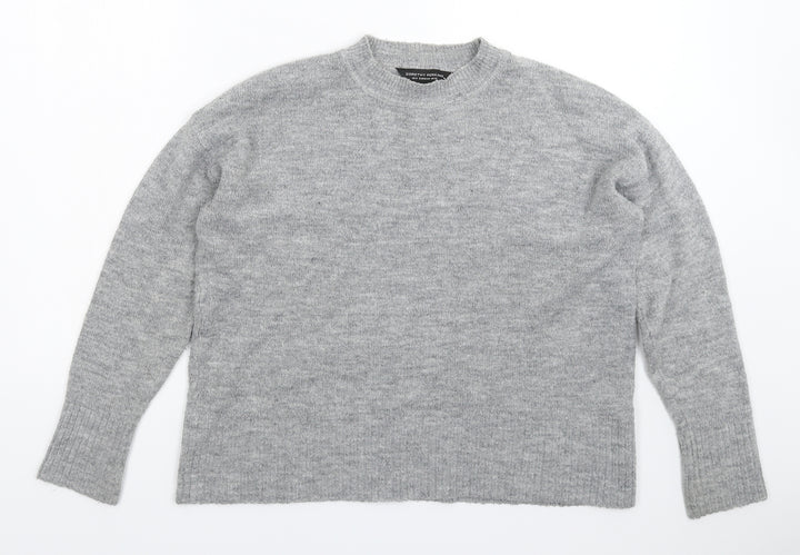 Dorothy Perkins Womens Grey  Knit Pullover Jumper Size 12