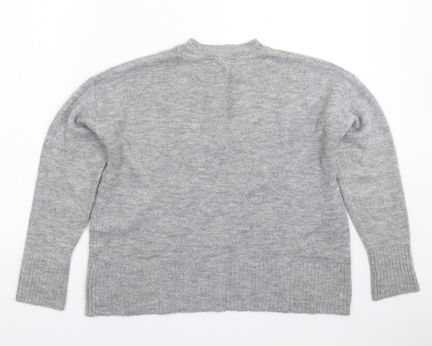 Dorothy Perkins Womens Grey  Knit Pullover Jumper Size 12