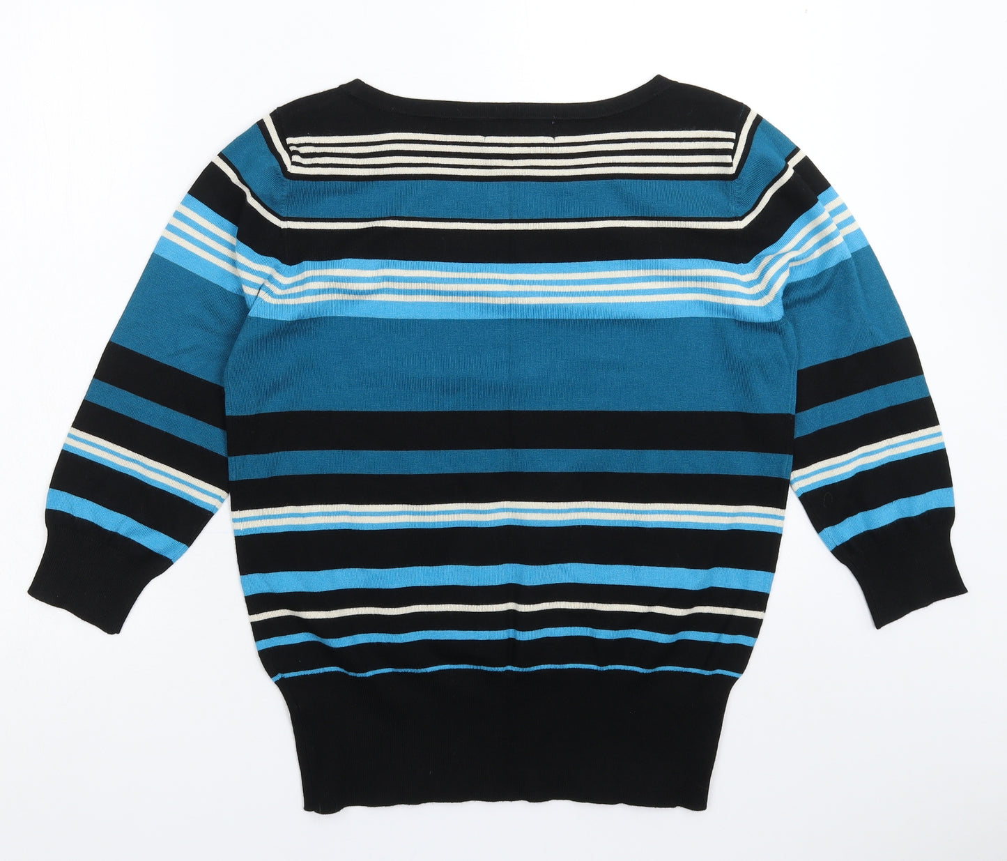 Autonomy Womens Multicoloured Striped Knit Pullover Jumper Size 18
