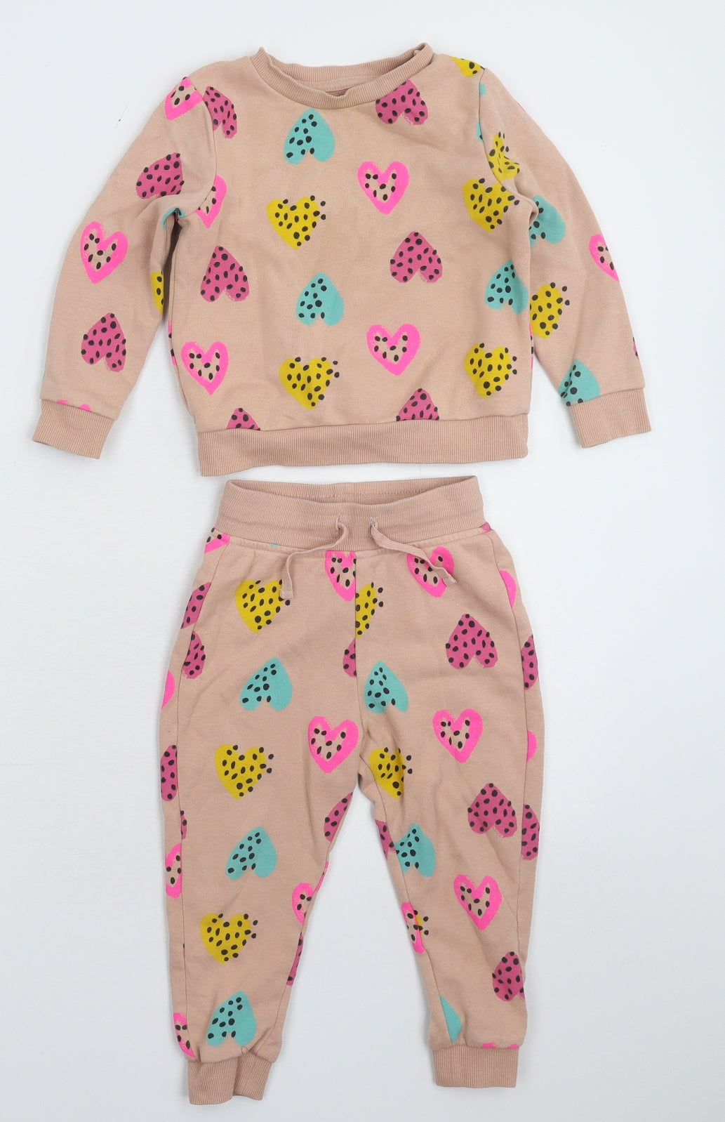 George Girls Beige   Jumpsuit Outfit/Set Size 2-3 Years