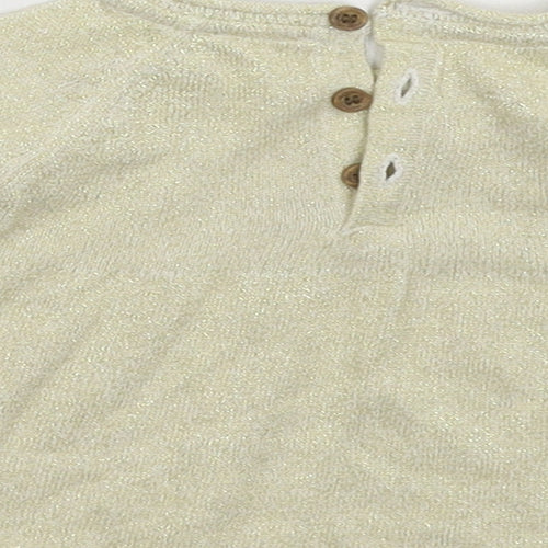 Merc Girls Gold  Knit Pullover Jumper Size 0-3 Months