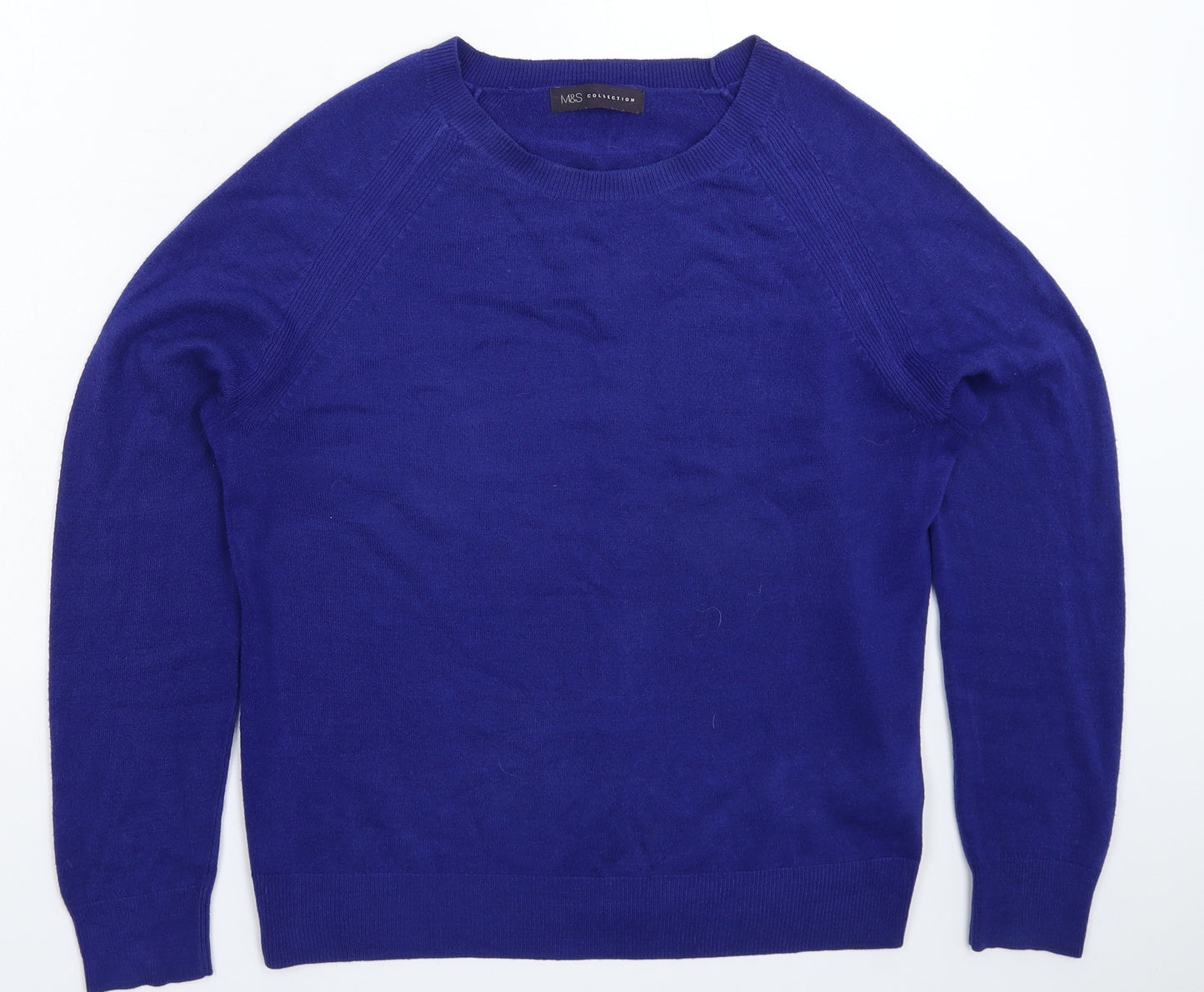Marks and Spencer Womens Blue  Knit Pullover Jumper Size 10
