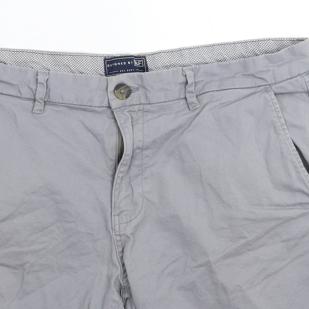 F&F Mens Grey   Chino Shorts Size 38