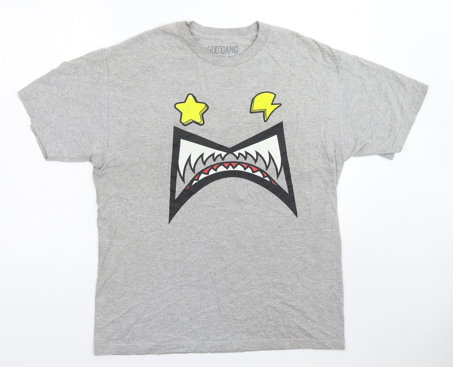 Glogang Mens Grey    T-Shirt Size L