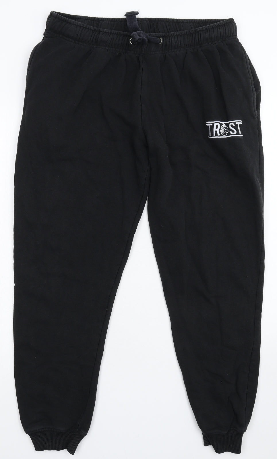 Trust Mens Black   Sweatpants Trousers Size XL L28 in
