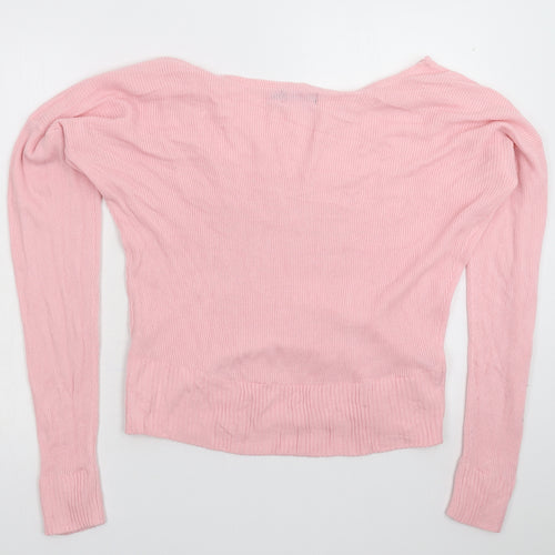 PRETTYLITTLETHING Womens Pink  Knit Pullover Jumper Size M