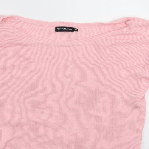 PRETTYLITTLETHING Womens Pink  Knit Pullover Jumper Size M