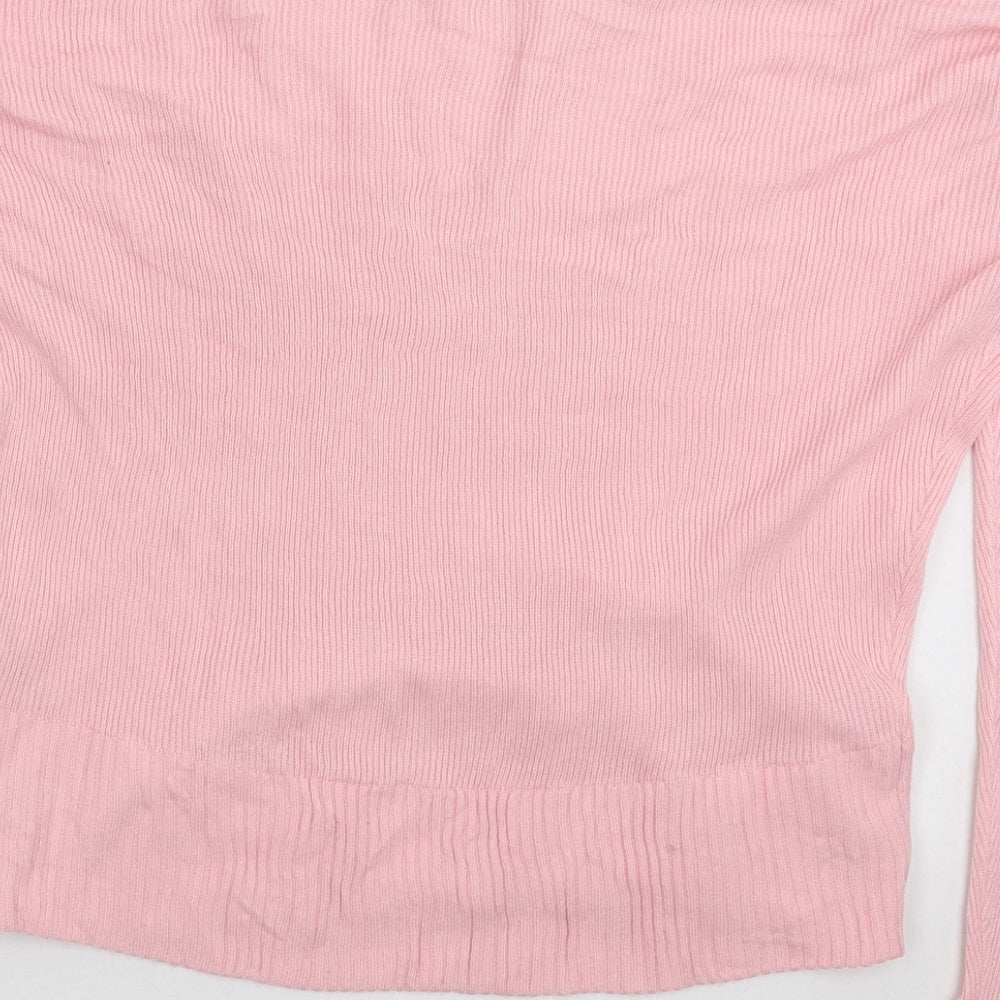PRETTYLITTLETHING Womens Pink  Knit Pullover Jumper Size M