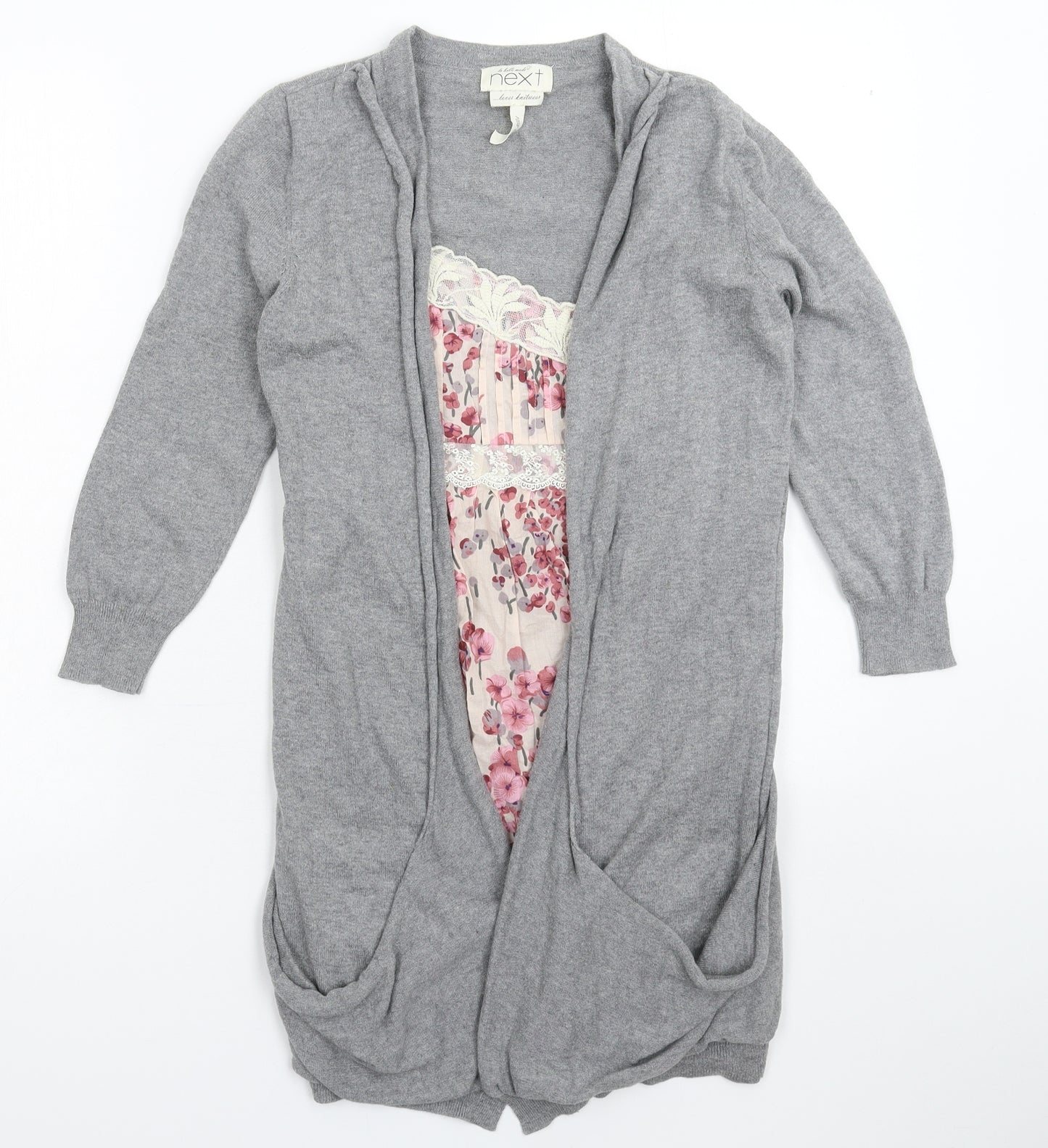 NEXT Womens Multicoloured Floral Knit Pullover Jumper Size 8