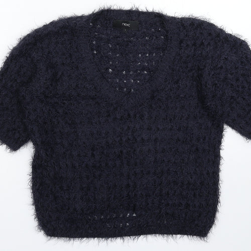 NEXT Womens Blue  Knit Pullover Jumper Size S