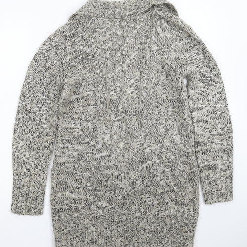 CMD Womens Grey  Knit Cardigan Jumper Size 12