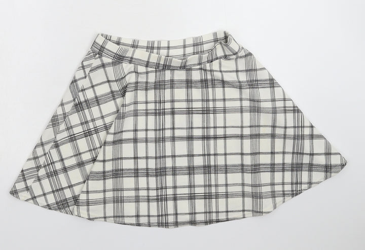 Atmosphere Womens White Check Flare Set Size 10