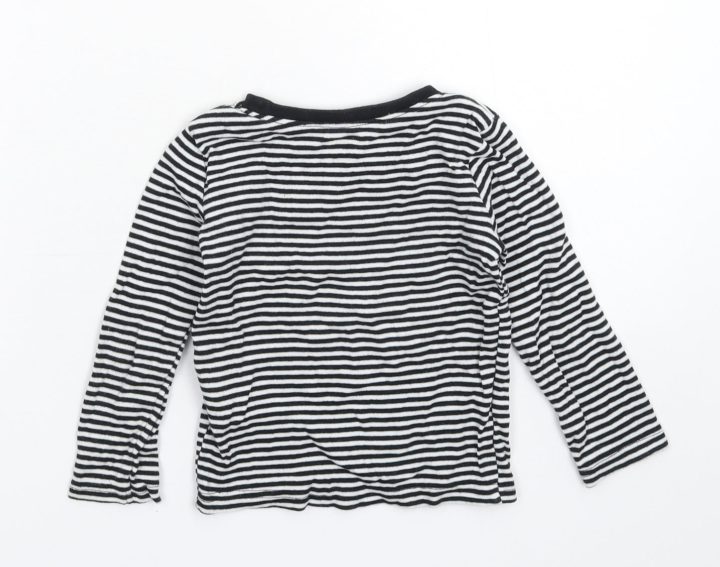 H&M Boys Multicoloured Striped  Basic T-Shirt Size 3-4 Years