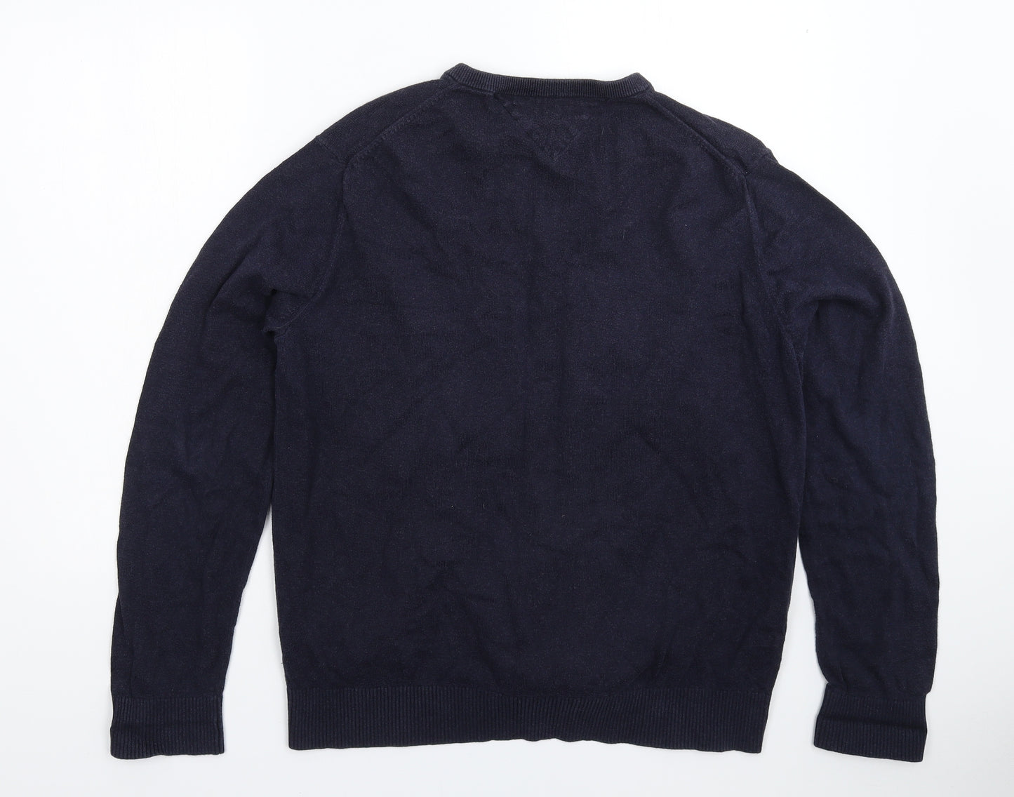 Tommy Hilfiger Mens Blue  Knit Pullover Jumper Size XL
