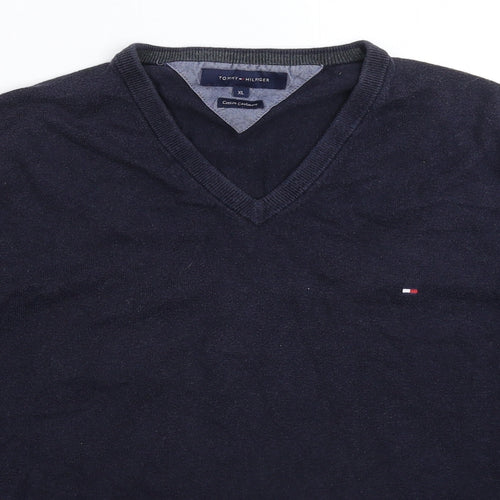 Tommy Hilfiger Mens Blue  Knit Pullover Jumper Size XL