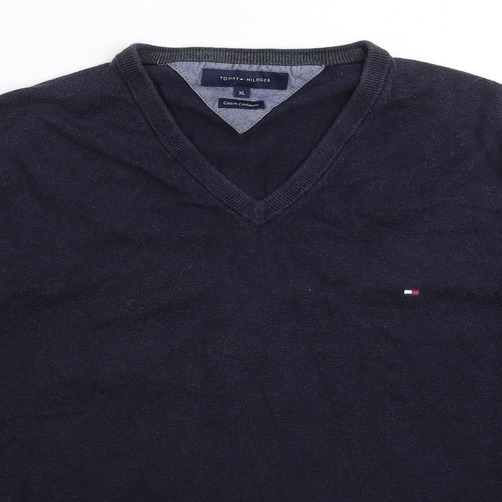 Tommy Hilfiger Mens Blue  Knit Pullover Jumper Size XL