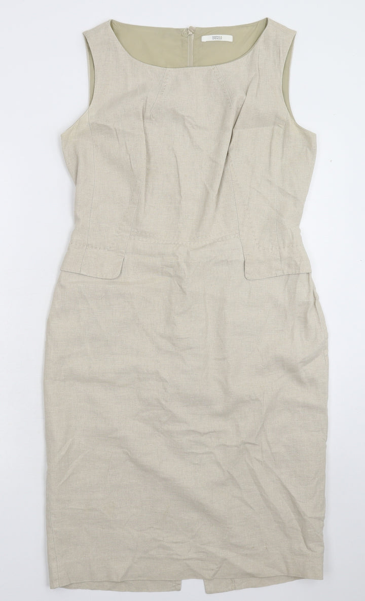 Marks and Spencer Womens Grey Bodycon Size 10