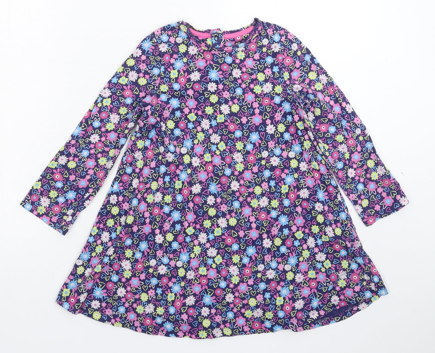 Merc Girls Multicoloured Floral  A-Line  Size 4-5 Years