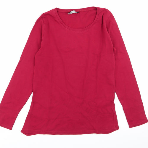 intuition Womens Red   Basic T-Shirt Size 10