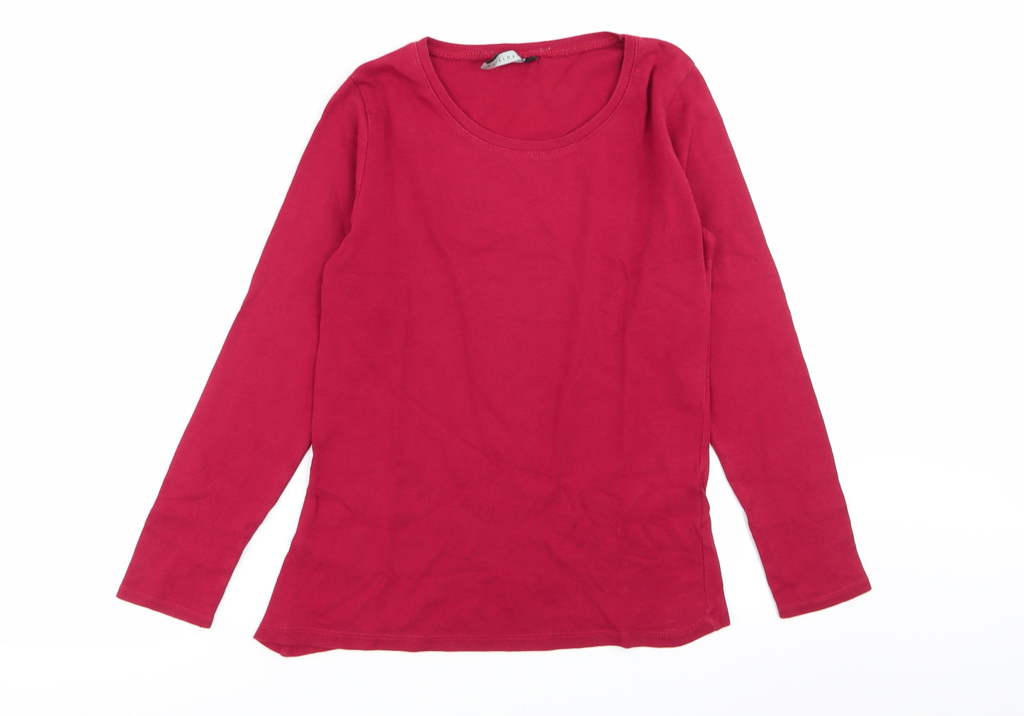 intuition Womens Red   Basic T-Shirt Size 10