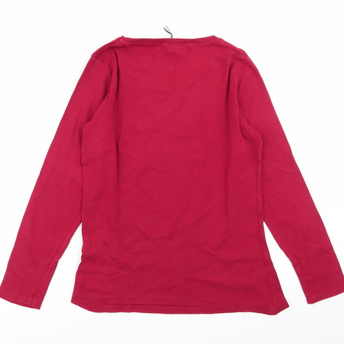 intuition Womens Red   Basic T-Shirt Size 10