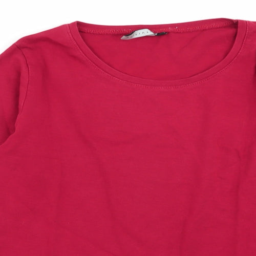 intuition Womens Red   Basic T-Shirt Size 10