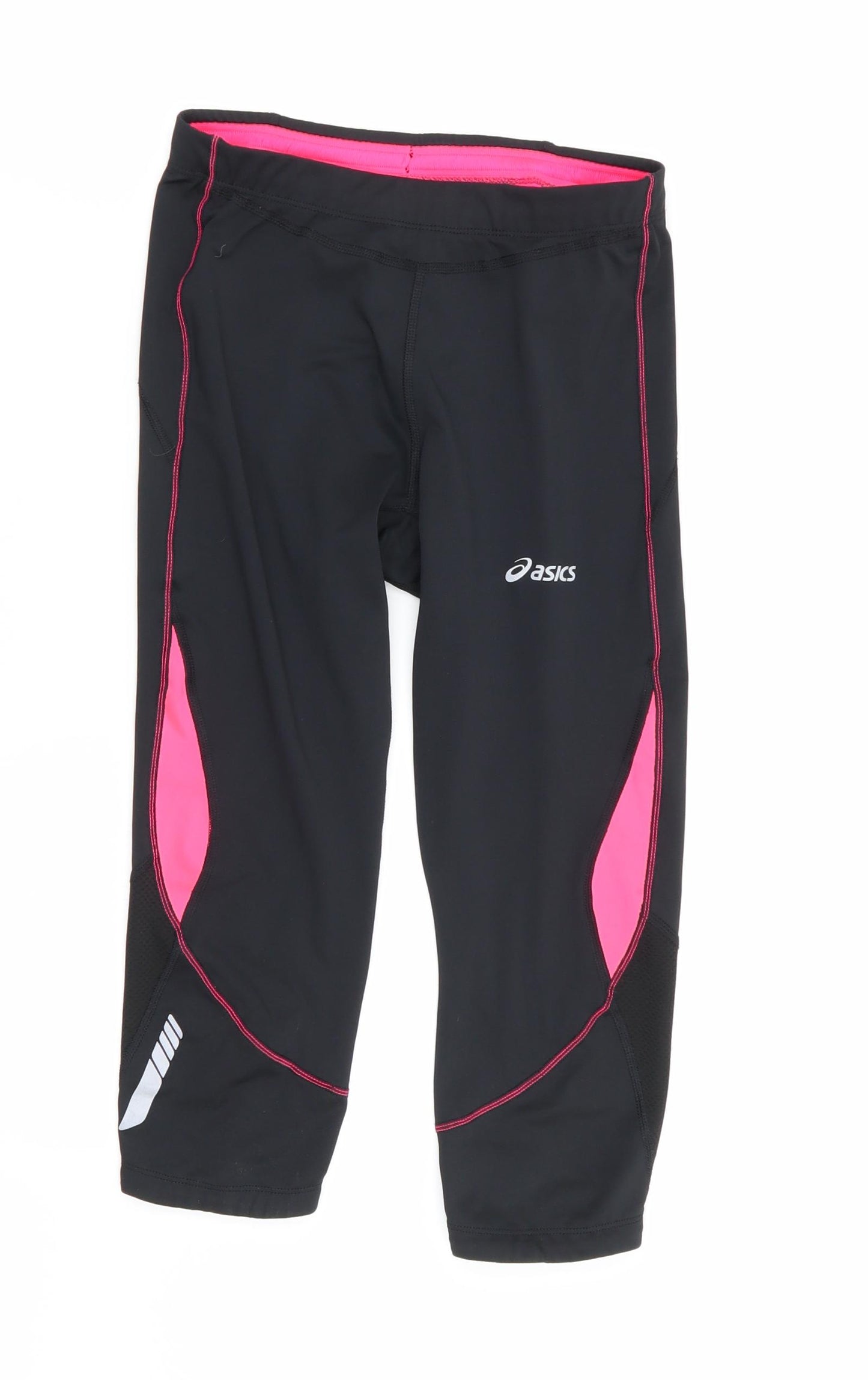 ASICS Womens Black   Compression Shorts Size S - Stretch waistband