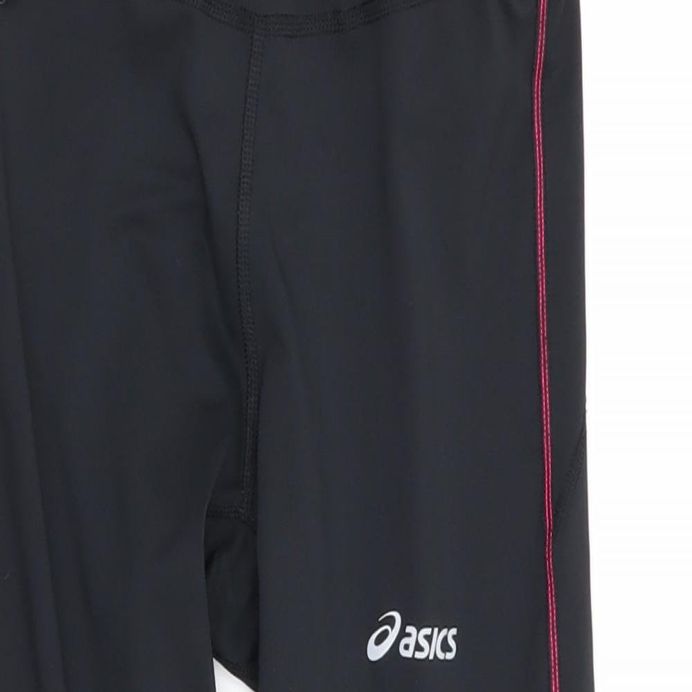 ASICS Womens Black   Compression Shorts Size S - Stretch waistband