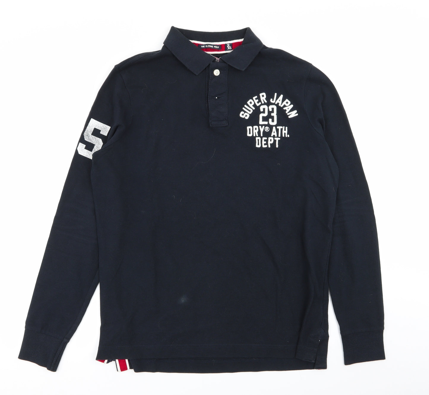 Superdry Mens Blue    Polo Size 2XL
