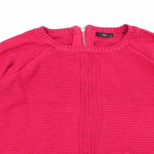 M&Co Womens Red   Pullover Jumper Size 18