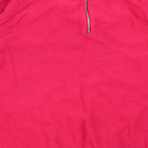 M&Co Womens Red   Pullover Jumper Size 18