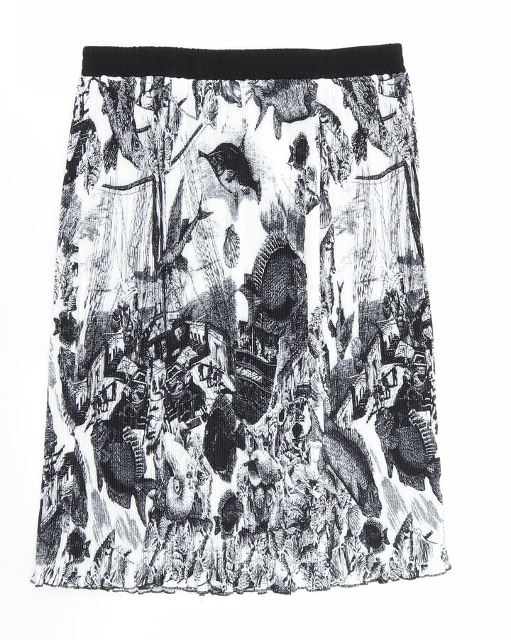 emery rose Womens Multicoloured Geometric Flare Skirt Size XL - Stretch waistband