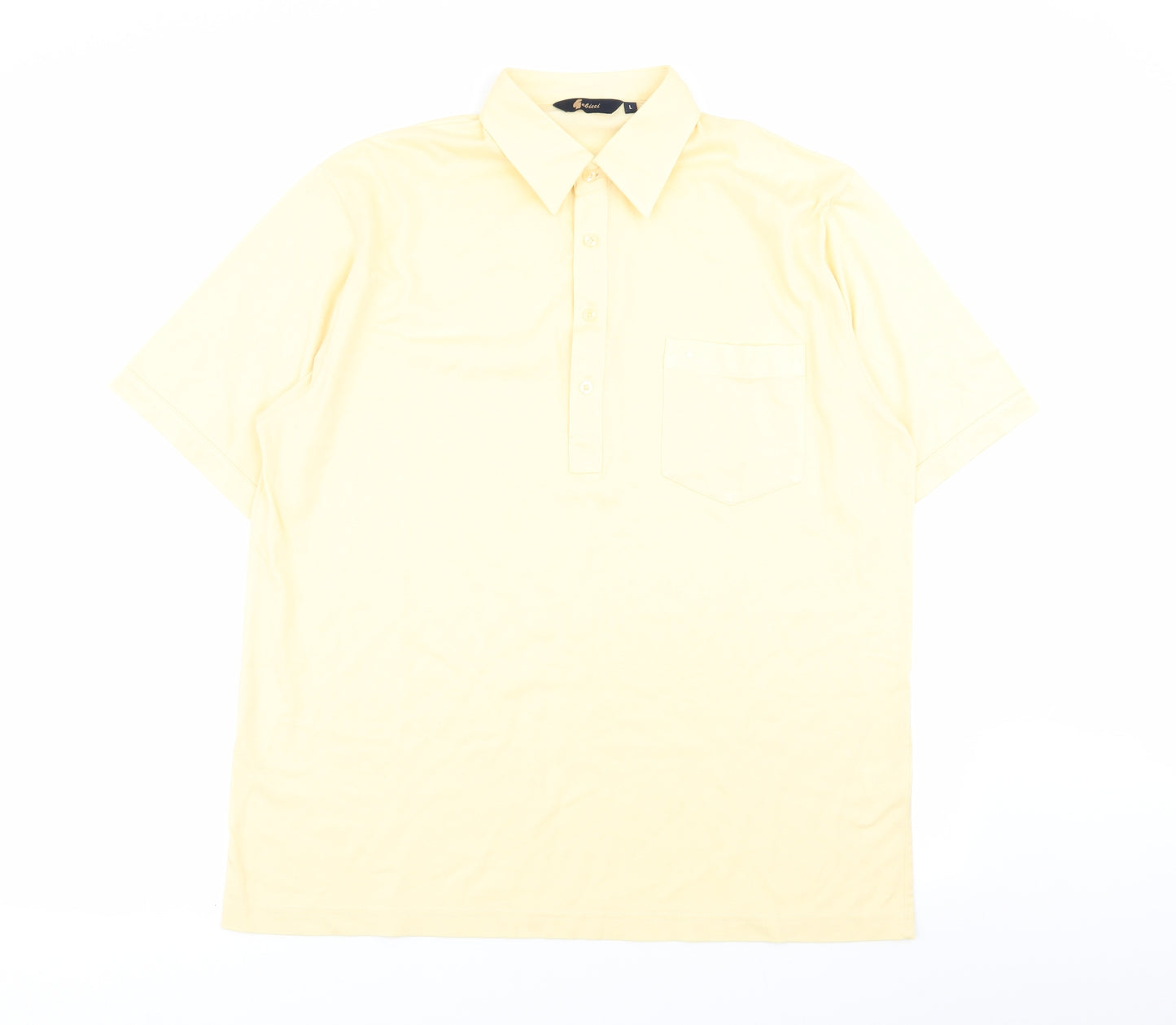 Gabicci Mens Yellow    Polo Size L