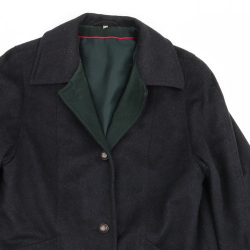 Preworn Mens Black   Overcoat Coat Size XL