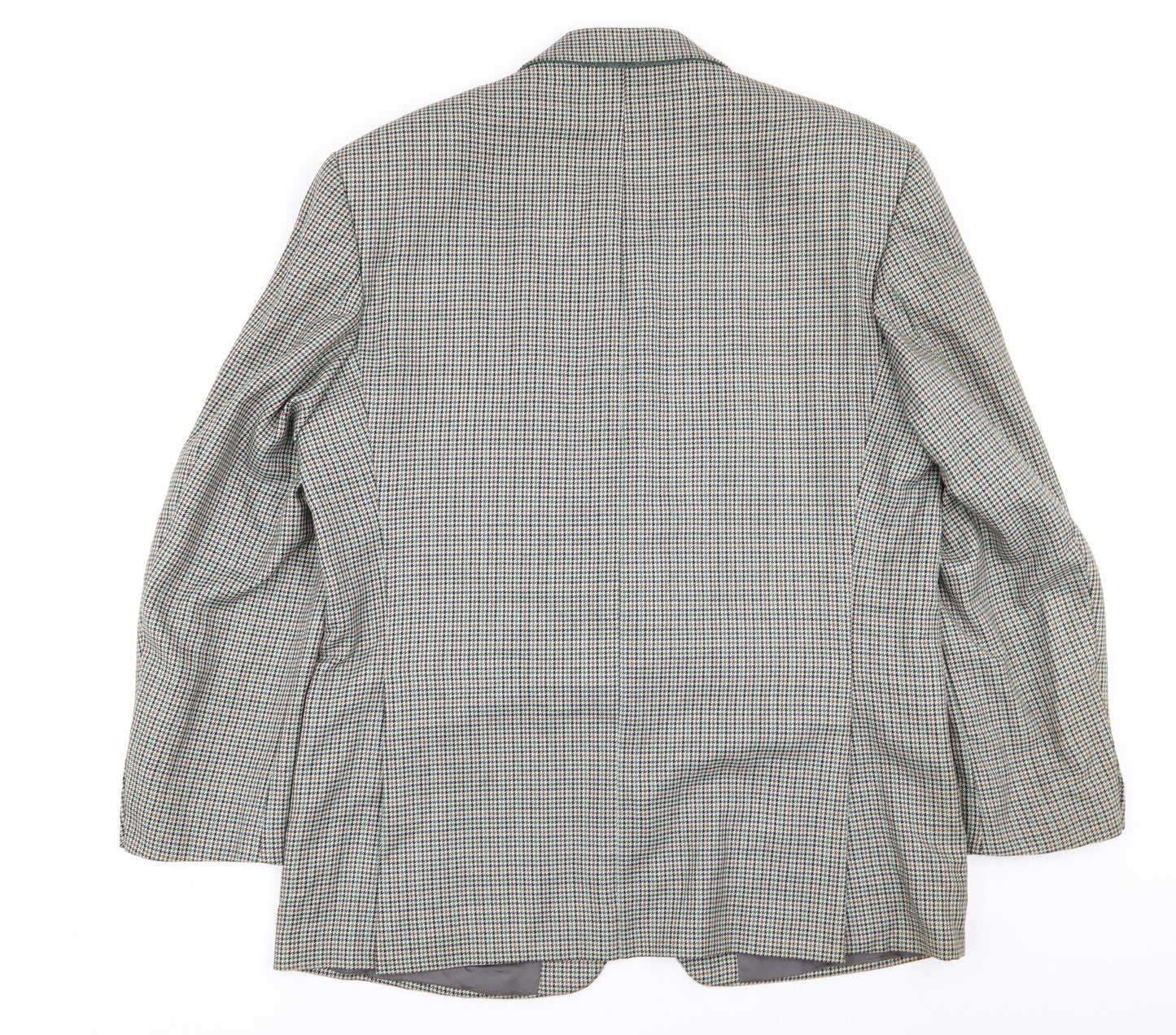 greenwoods Mens Multicoloured Houndstooth  Jacket Blazer Size 42