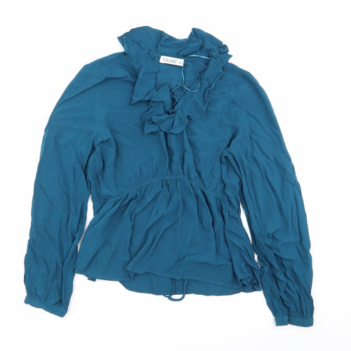 Gallery Womens Blue   Basic Blouse Size 10