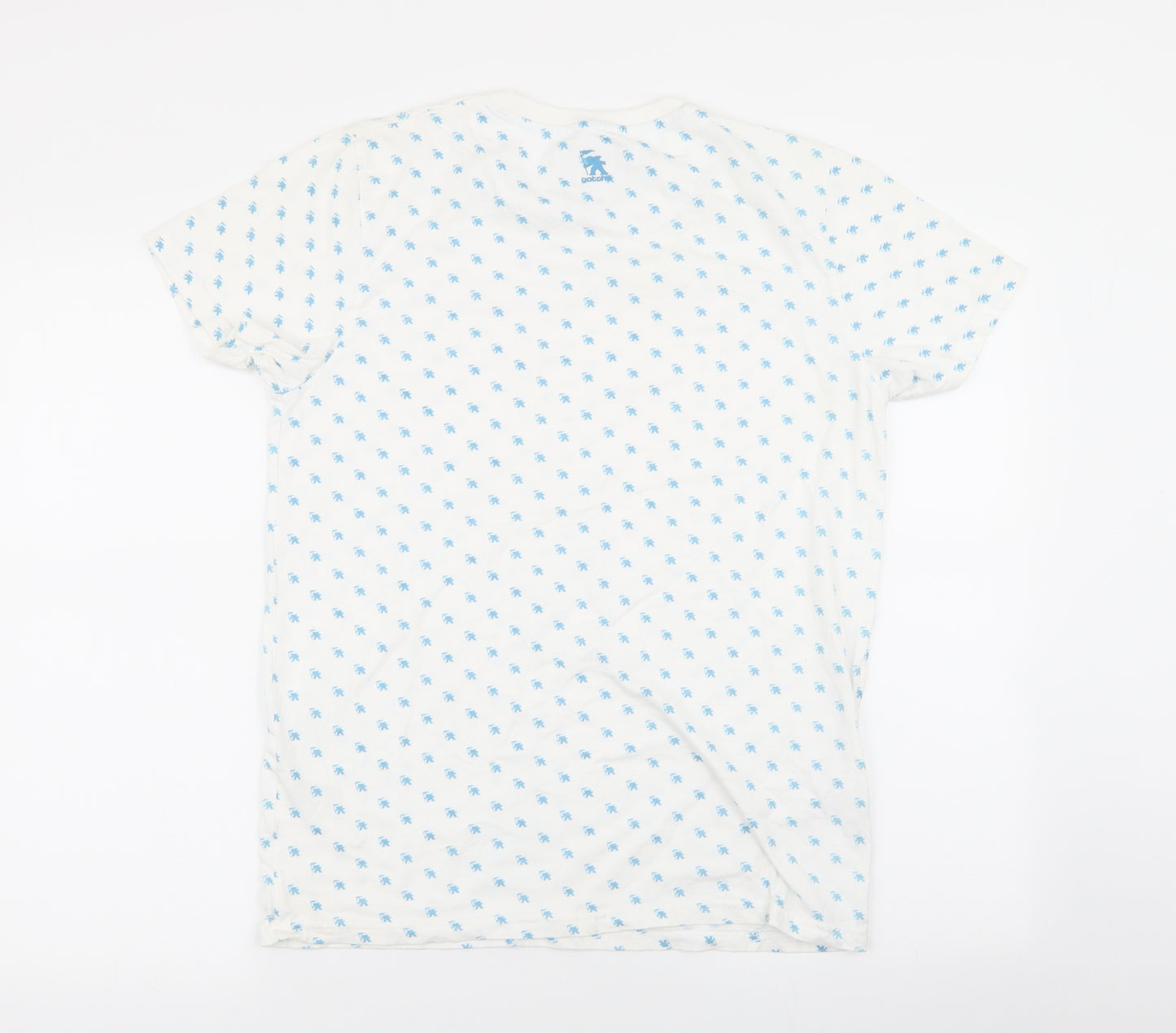 Gotcha Womens White Geometric  Basic T-Shirt Size M