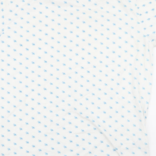 Gotcha Womens White Geometric  Basic T-Shirt Size M
