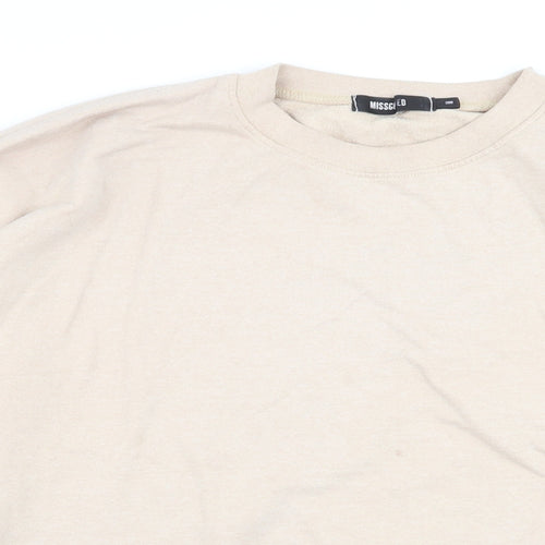 Missguided Womens Beige   Pullover Jumper Size M