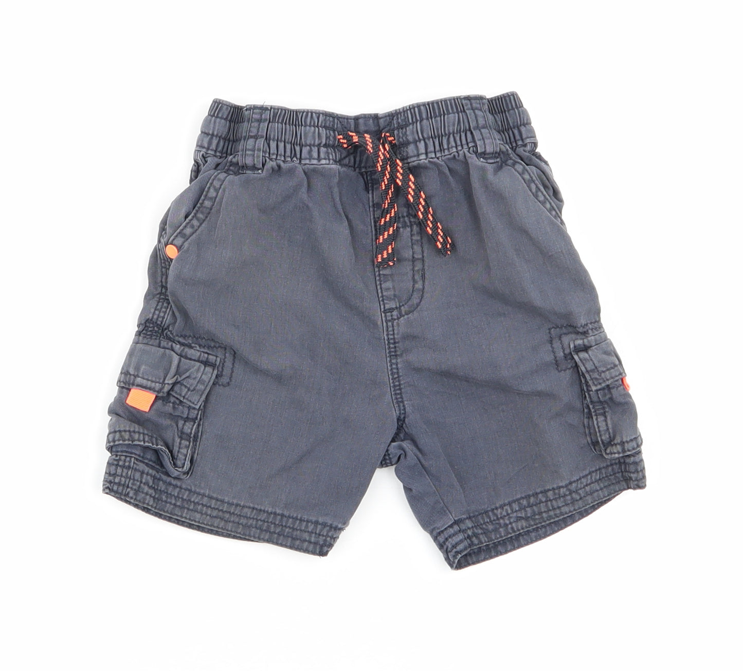 Asda George Boys Blue   Cargo Shorts Size 2-3 Years