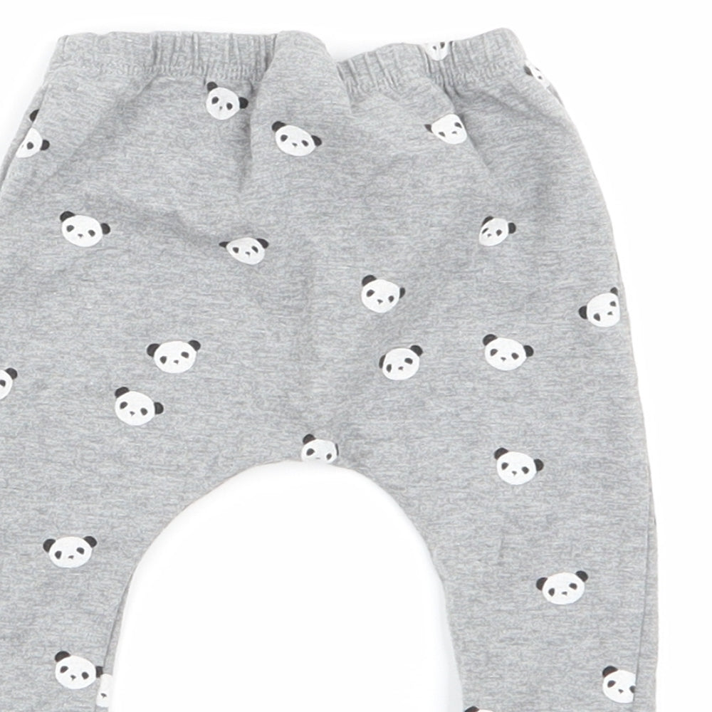 NEXT Boys Grey Animal Print  Jogger Trousers Size 0-3 Months  - LEGGING
