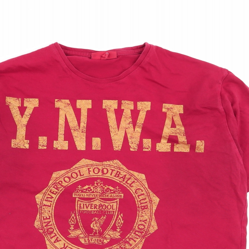 Liverpool FC Mens Red    T-Shirt Size XL
