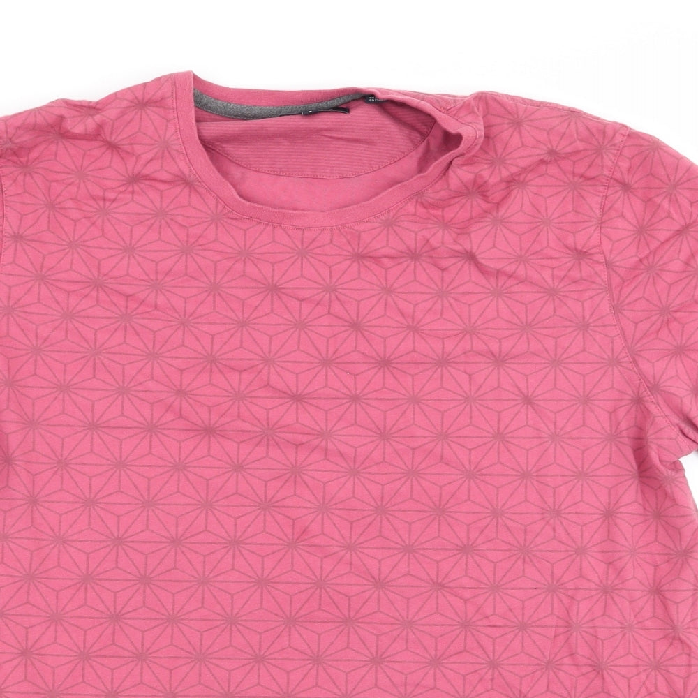 Ted Baker Mens Red Geometric   T-Shirt Size M