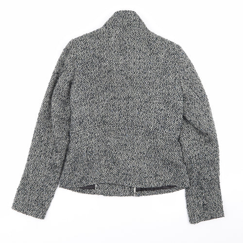 RJR.John Rocha Womens Multicoloured Geometric  Overcoat Coat Size 8